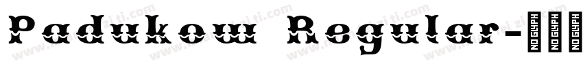 Padukow Regular字体转换